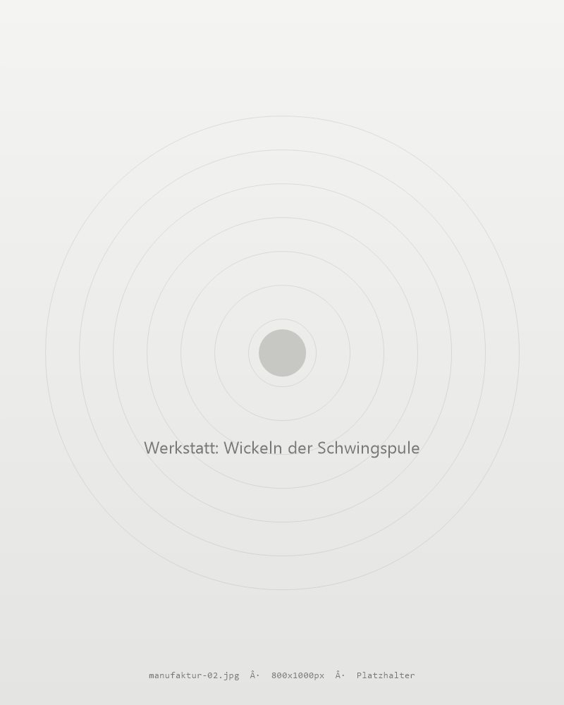 Wickeln einer Schwingspule von Hand
